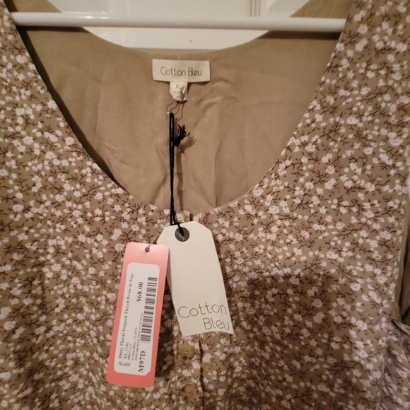 Cotton Bleu floral dress XL - Picture 3 of 3